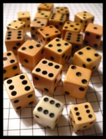 Dice : Dice - 6D - Group Of White With Black Pips Variety